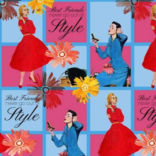 Springs Creative STYLE AND BEST FRIENDS Fabric
