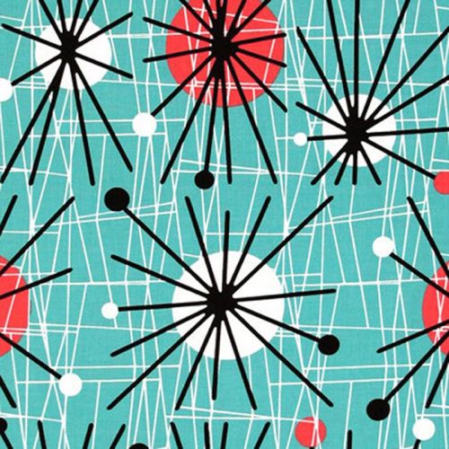 Michael Miller ATOMIC Fabric - Turquoise