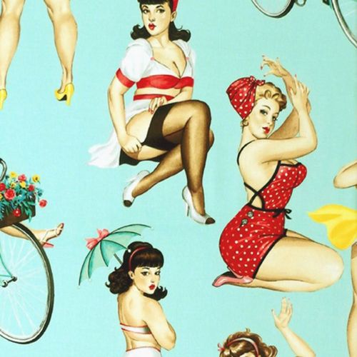 Alexander Henry GOOD AND PLENTY Fabric - Mint