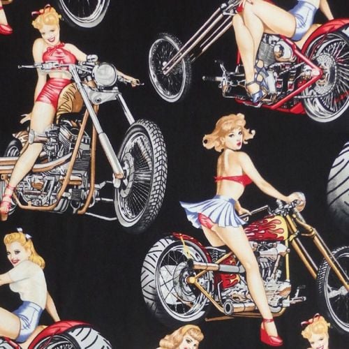 Alexander Henry HOT WHEELS Fabric - Black