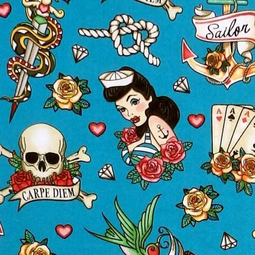 Jo-Ann Fabrics FOUR OF A KIND SAILOR Fabric - Blue