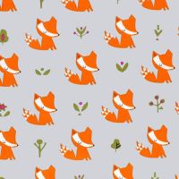 Dashwood Studio WALK IN THE WOODS Fabric - Foxes