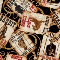 Kanvas Studio WILD WILD WEST, MOST WANTED Fabric â€“ Multi