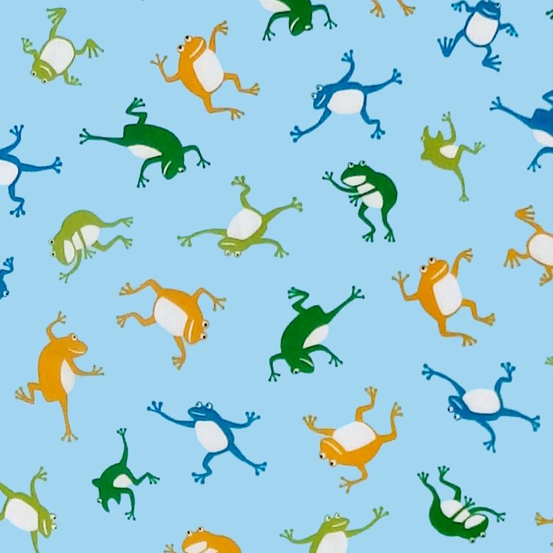 Sevenberry NOVELTY FROGS Fabric - Blue