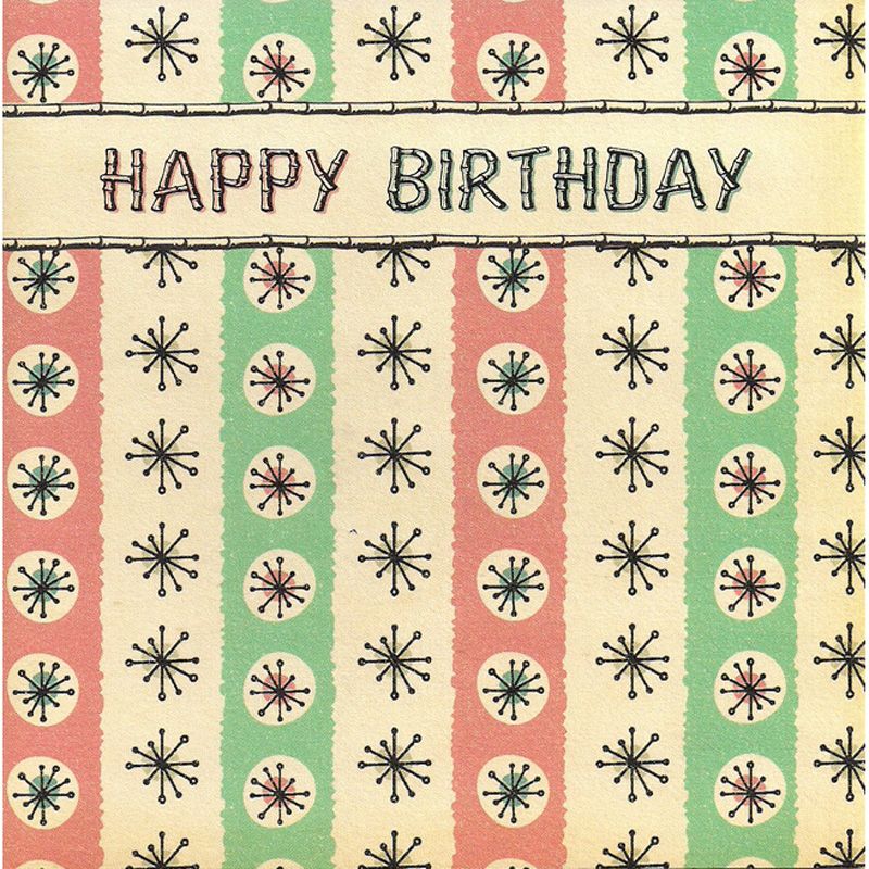 'Atomic' Happy Birthday Card