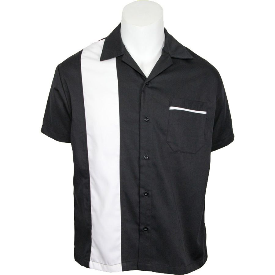 Daddy-O's Sammy Button Up Shirt - Black / White - size 3XL