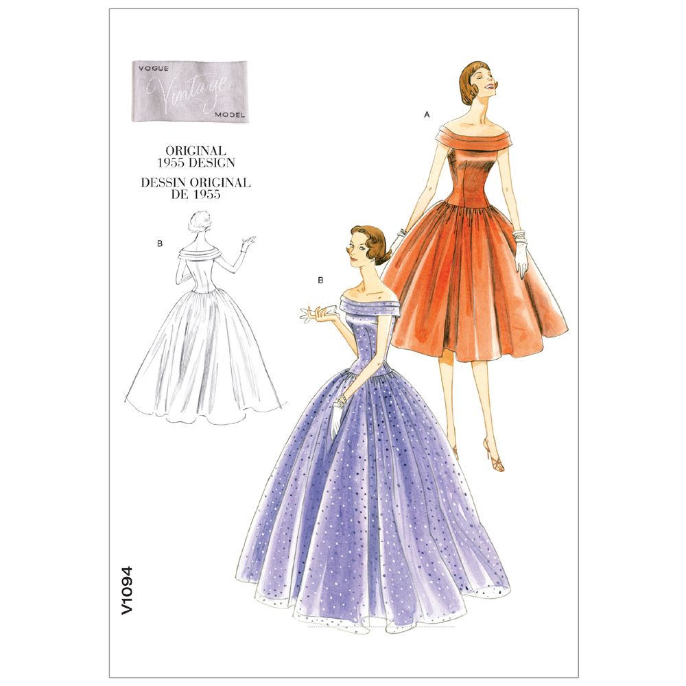 Vintage Vogue Dress Pattern - V1094