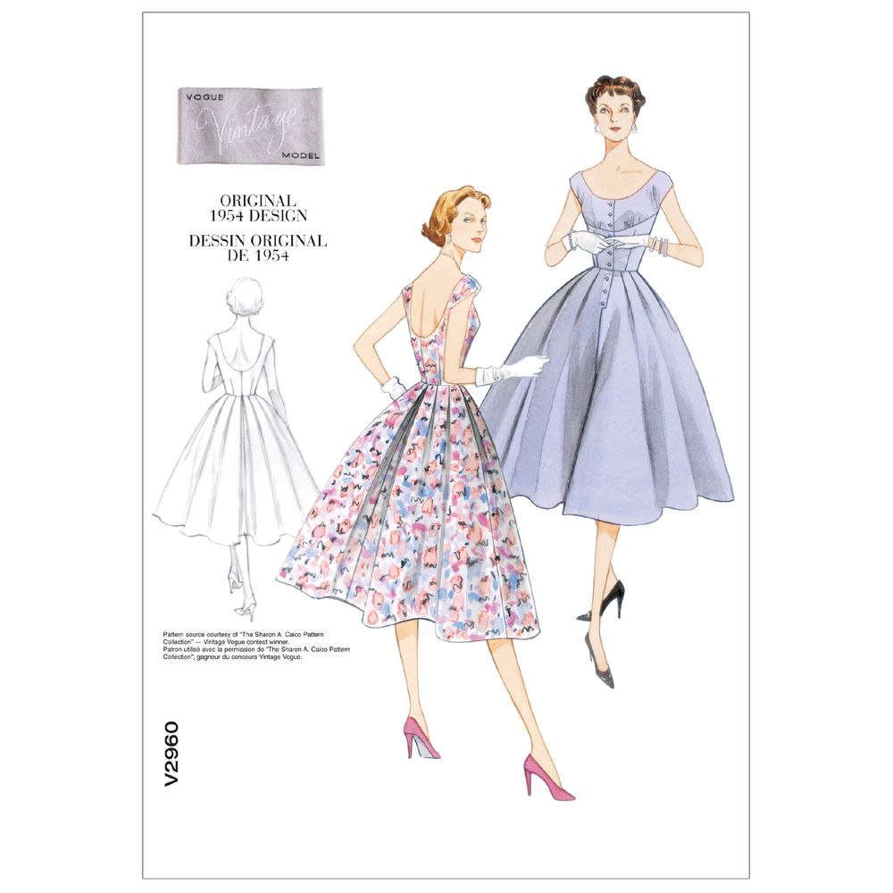 Vintage Vogue Dress Pattern - V2960