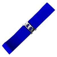 Elastic Cinch Belt - Royal Blue - size M