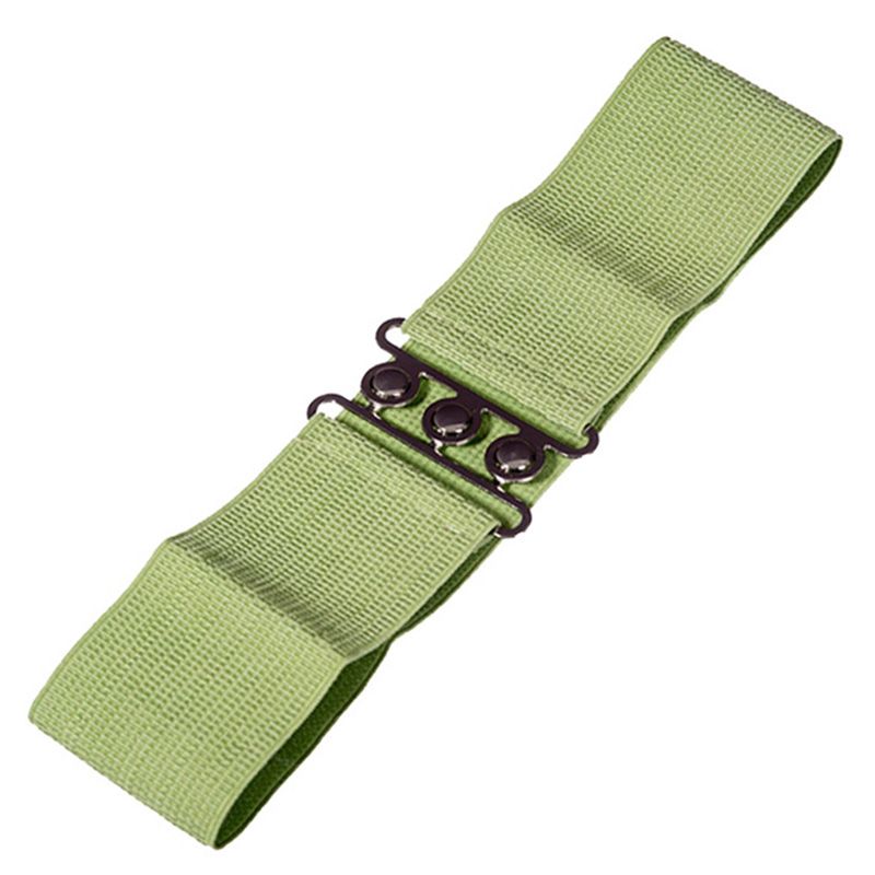 Elastic Cinch Belt - Olive