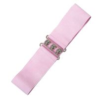 Elastic Cinch Belt - Light Pink
