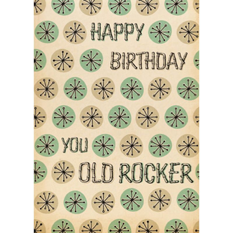 'Old Rocker' Birthday Card
