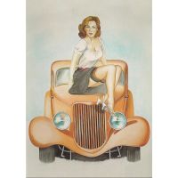 'Hot Rod' Greeting Card