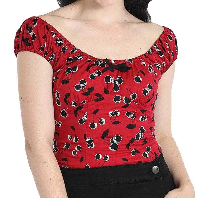 Hell Bunny Alison Top - Red