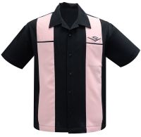 Steady Clothing Classic Cruising Button Up Shirt - Black / Pink