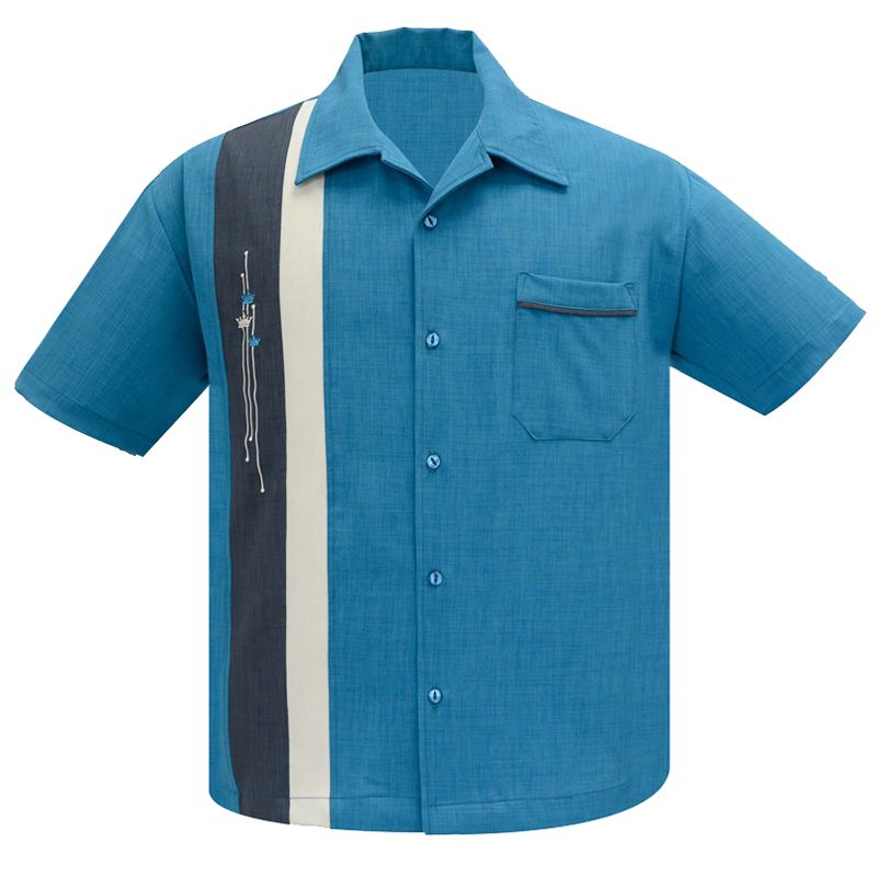 Steady Clothing Arthur Button Up Shirt - Pacific Blue