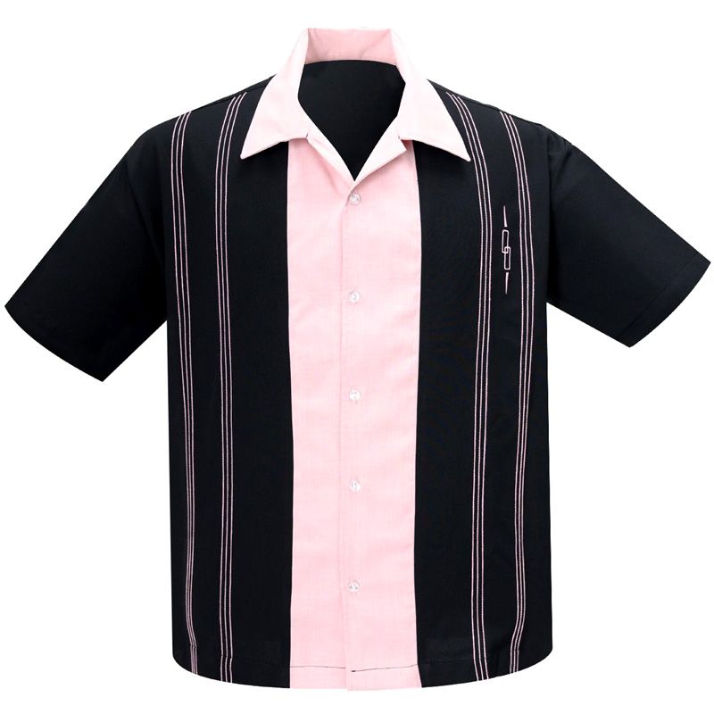 Steady Clothing Harper Button Up Shirt - Black / Pink