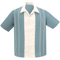 Steady Clothing Harper Button Up Shirt - Sea Foam / Stone - size 2XL