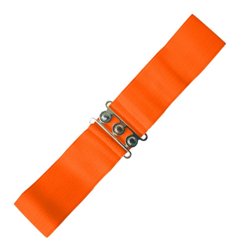 Elastic Cinch Belt - Orange