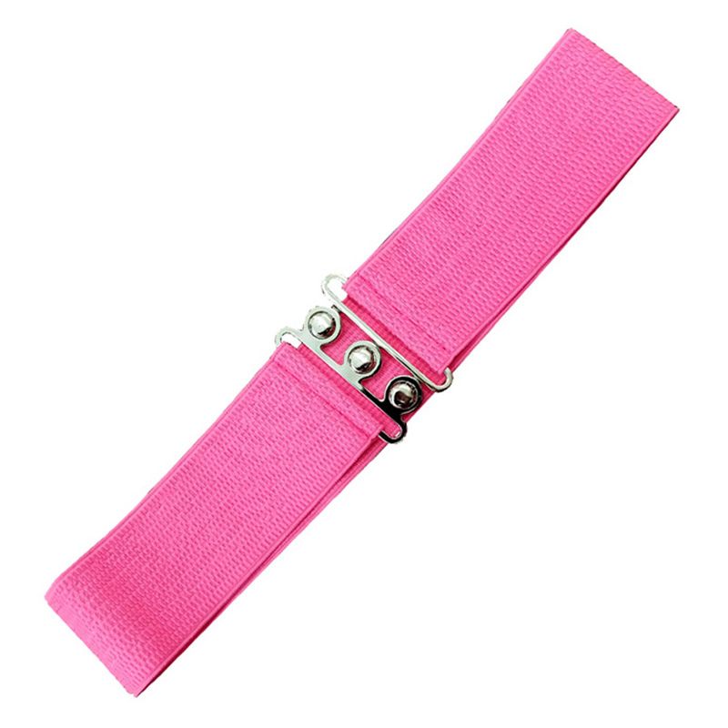 Elastic Cinch Belt - Hot Pink
