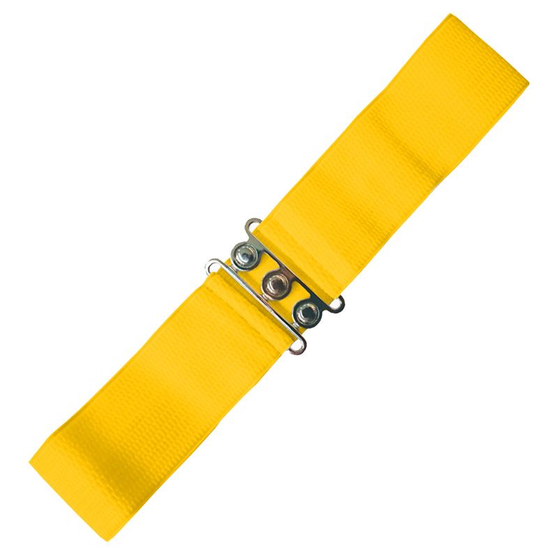 Elastic Cinch Belt - Yellow