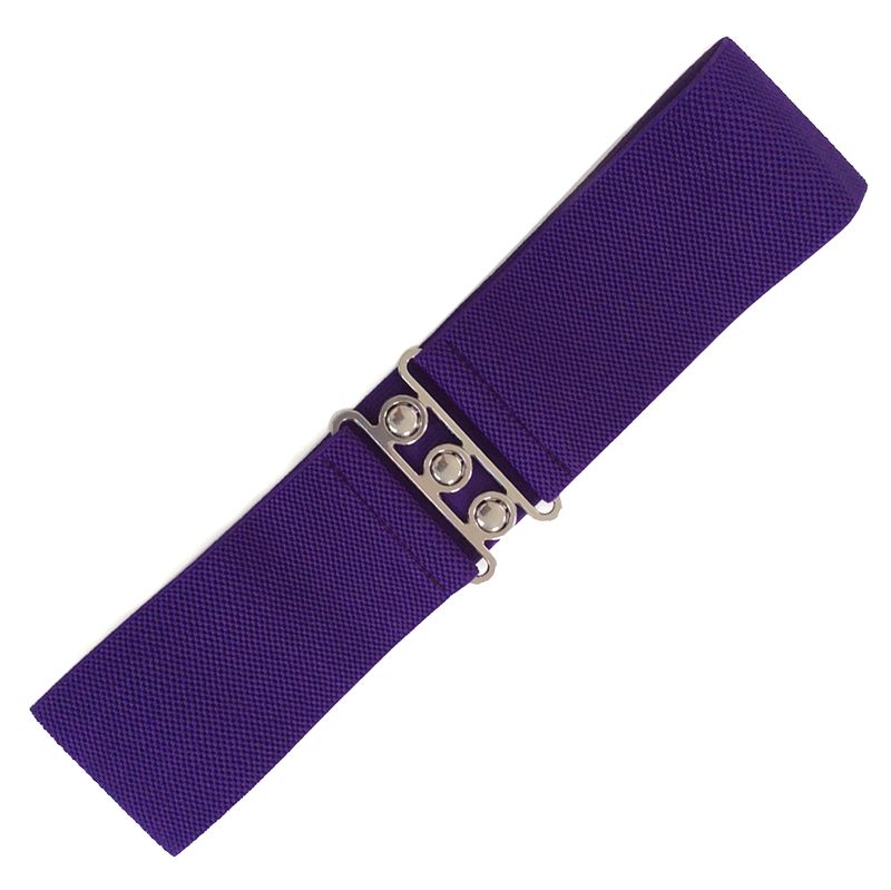 Elastic Cinch Belt - Purple