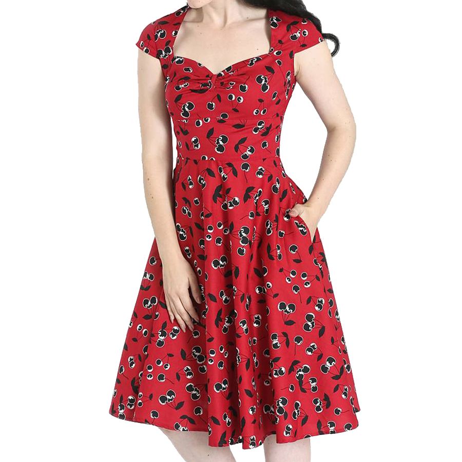 Hell Bunny Alison 50s Dress - Red
