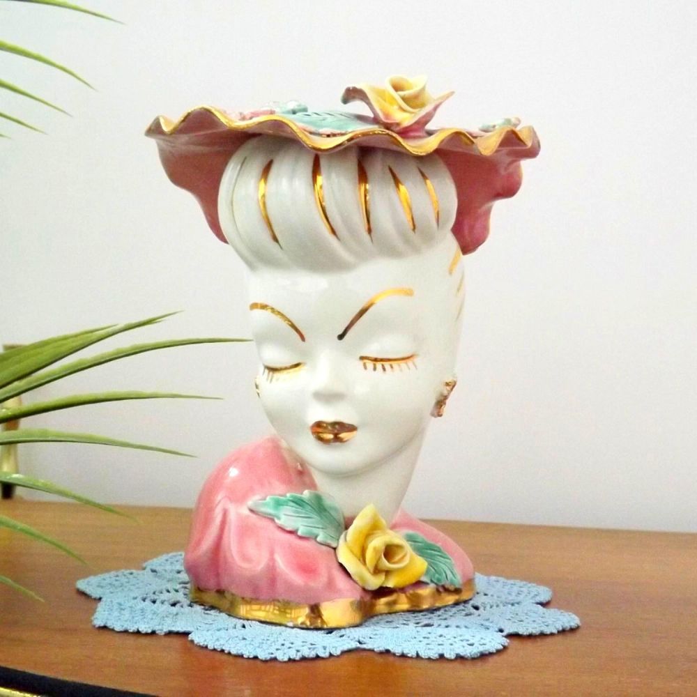 Glamour Girl Head Vase