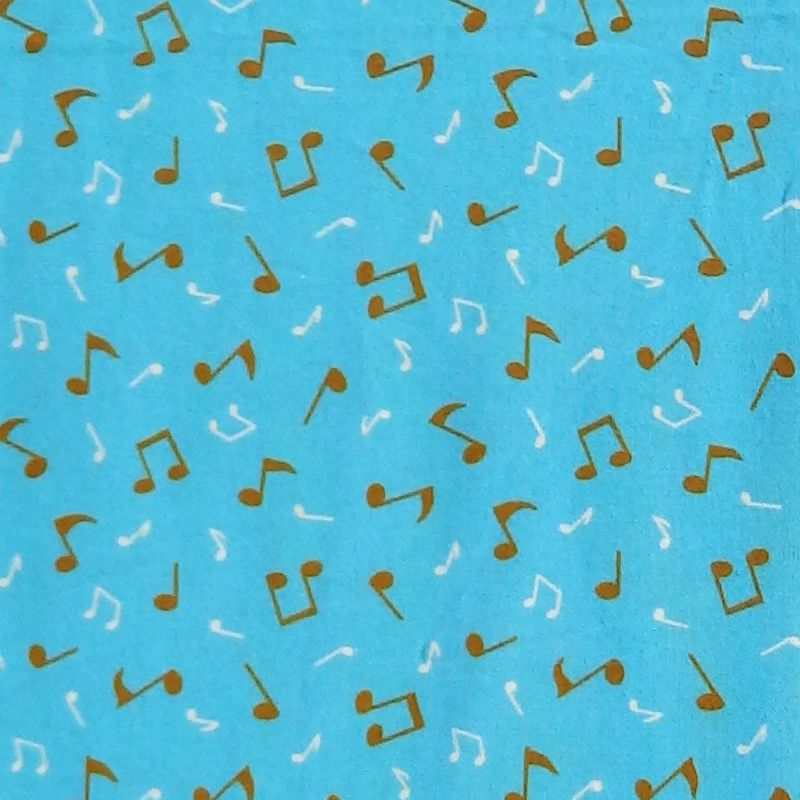 Michael Miller  HAPPY TIMES, GOLDEN NOTES Fabric - Blue