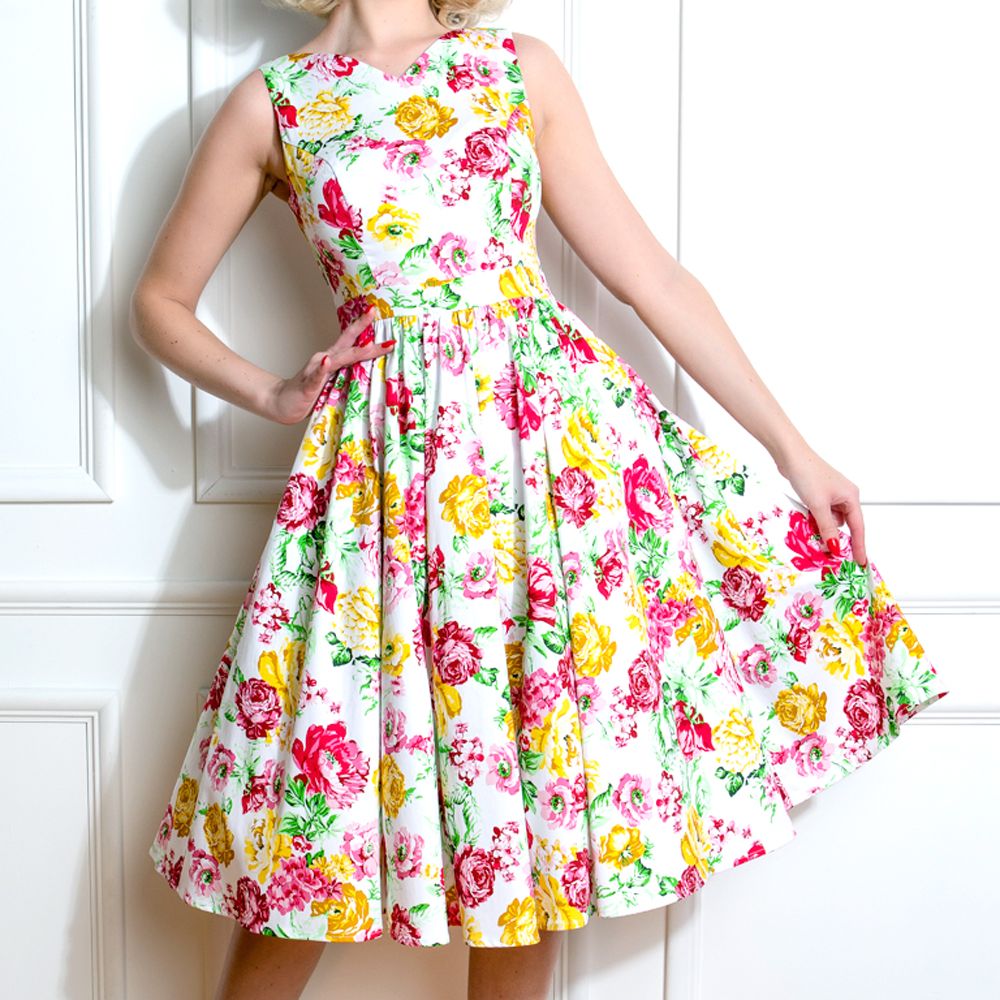 Hearts & Roses Dawn Floral Swing Dress