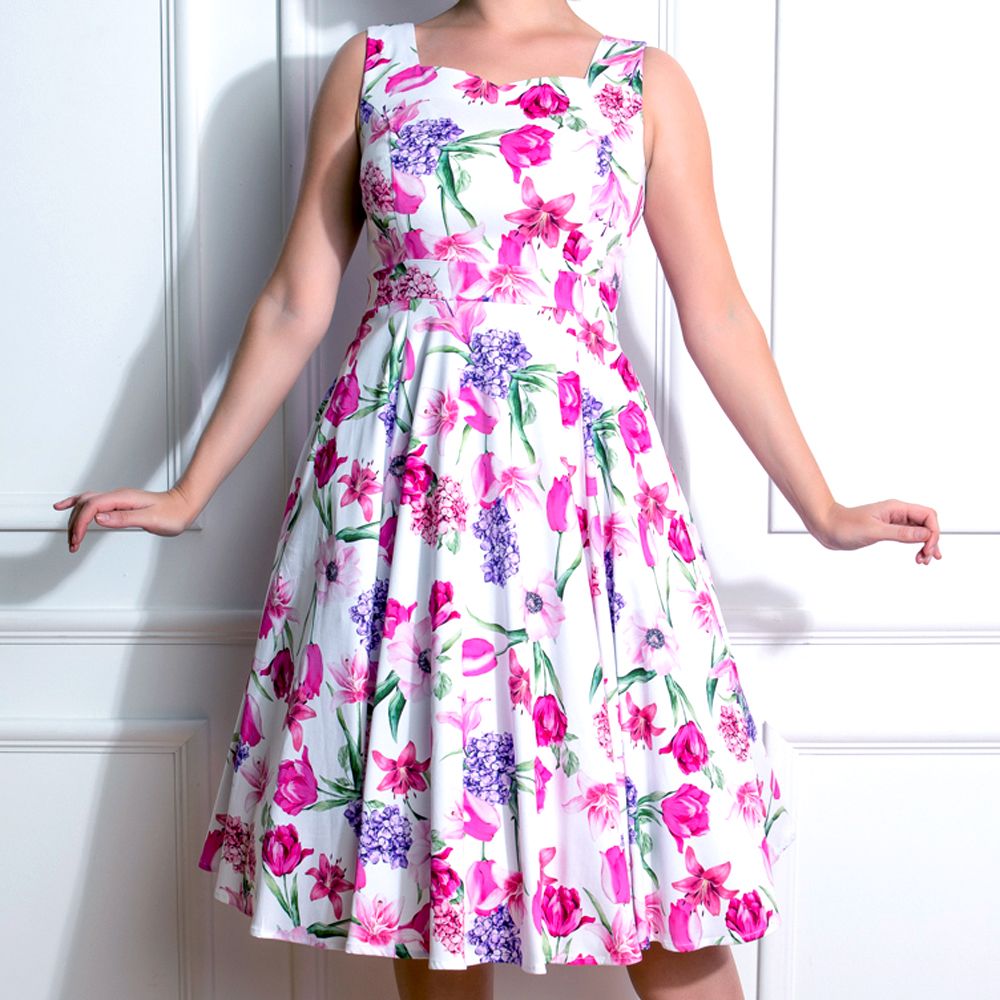 Hearts & Roses Penelope Floral Swing Dress