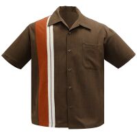 Steady Clothing Charles Button Up Shirt - Brown/Rust/Stone