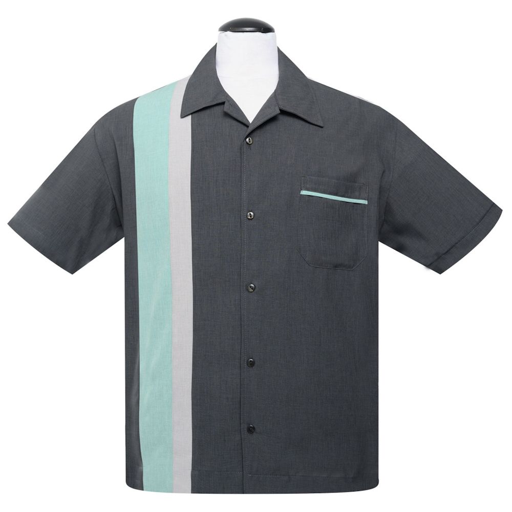 Steady Clothing Dapper Dan Button Up Shirt - Charcoal