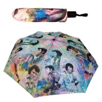 Elvis Presley Compact Umbrella - Coloured Collage
