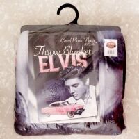 Elvis Presley Fleece Throw Blanket - Pink Cadillac