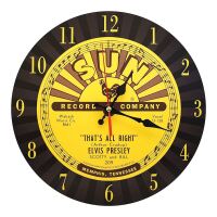 Elvis Presley Sun Records Wall Clock - Yellow