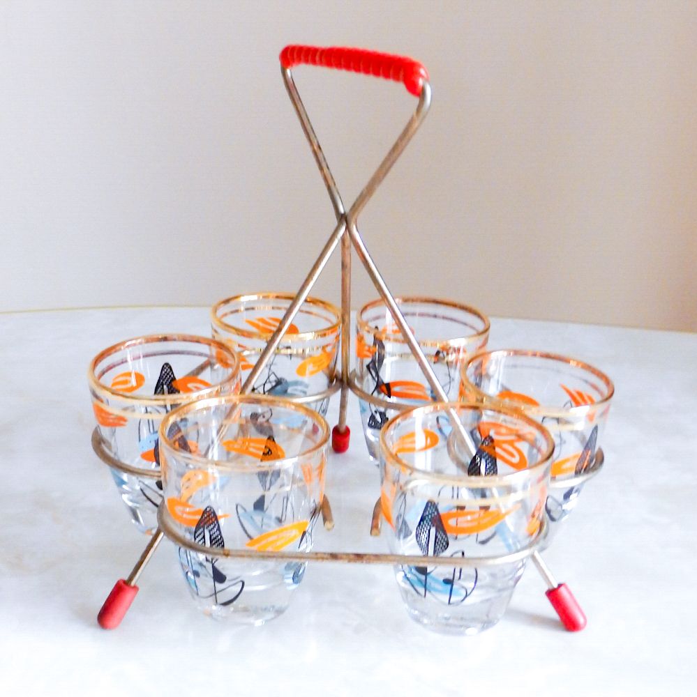 Atomic Shot Glasses with Stand