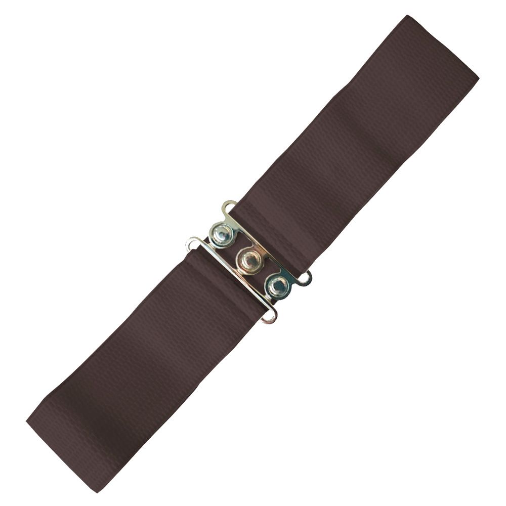 Elastic Cinch Belt - Dark Brown