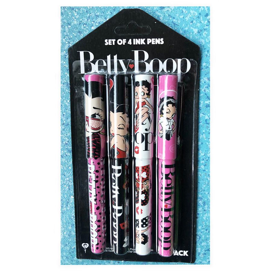 Betty Boop Ink Pens - set of 4
