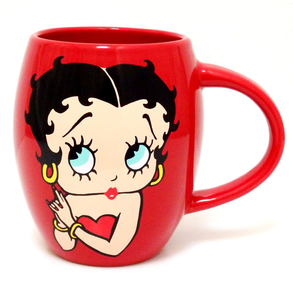 Betty Boop 16oz Barrel Mug - Red