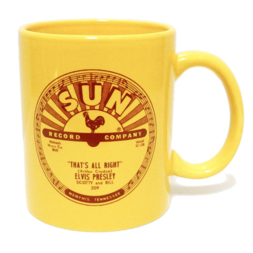 Yellow Elvis Sun Record Mug