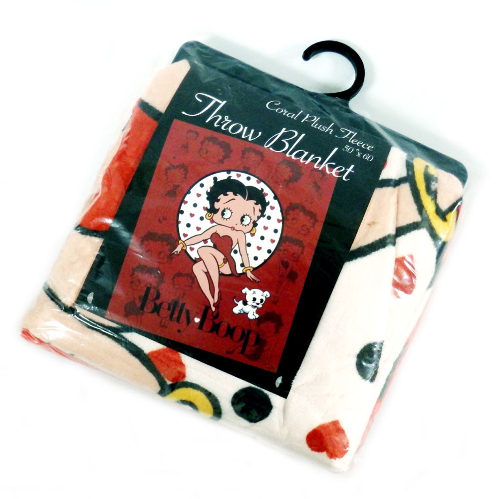 Betty Boop Fleece Throw Blanket - Red