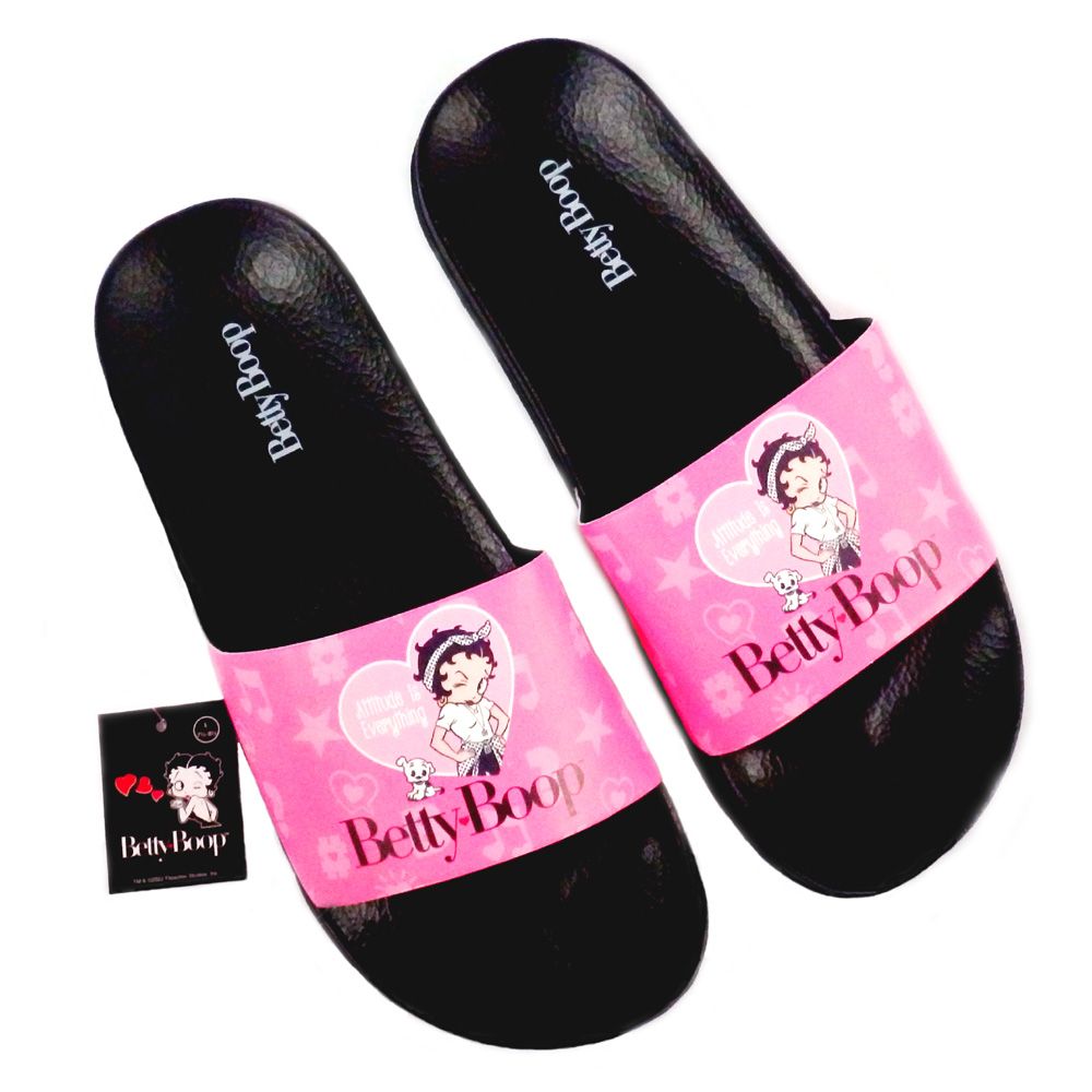 Betty Boop Slider Sandals - Attitude Is Everything