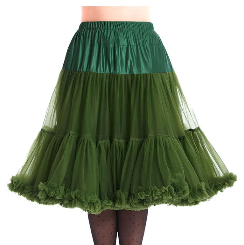 26" Banned Lifeforms Petticoat - Forest Green