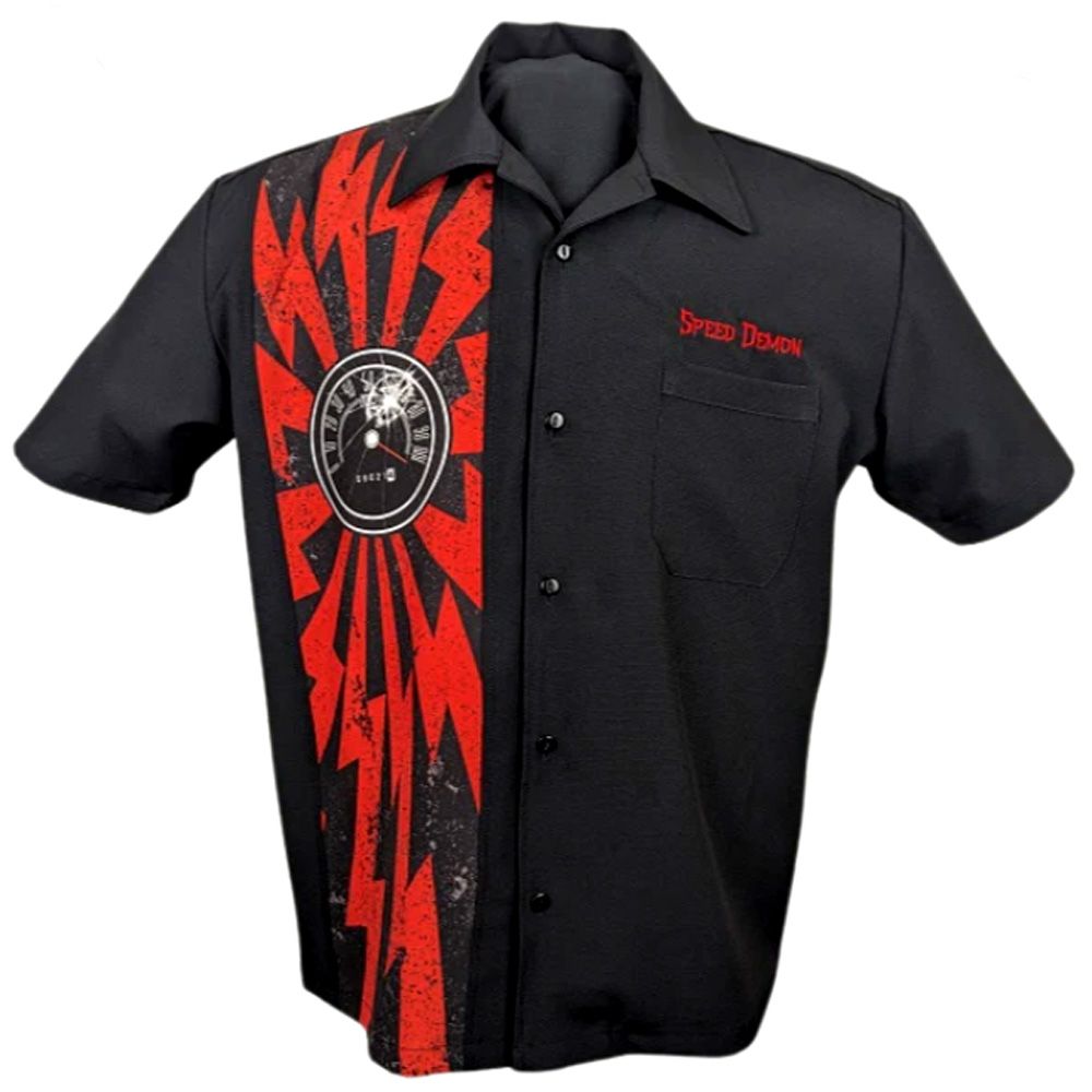 Steady Clothing Speed Demon Button Up Shirt - Black