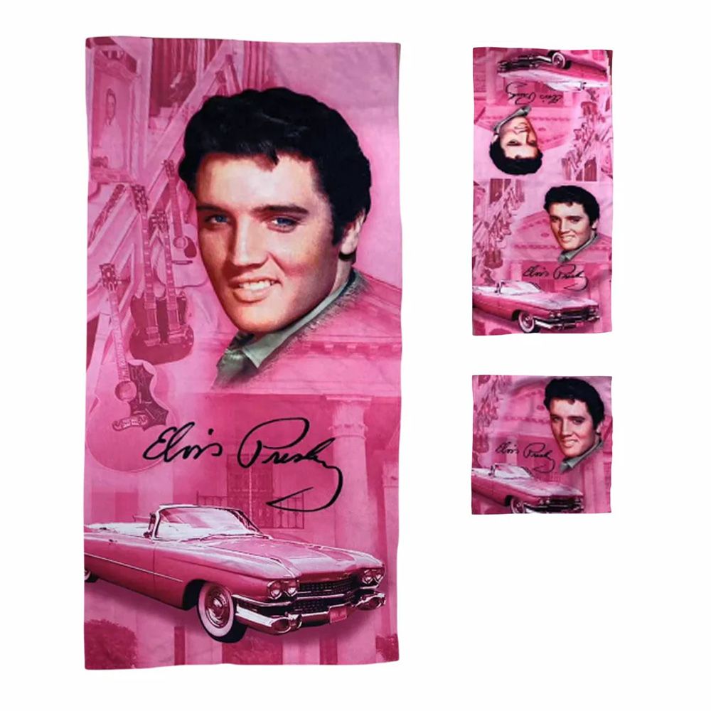 Elvis Presley 3-piece Towel Set - Pink