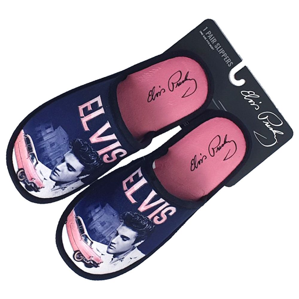 Elvis Presley Slippers - Pink Caddy