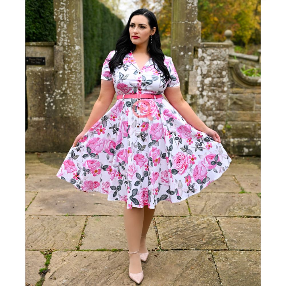 Hearts & Roses Luella Floral Swing Dress