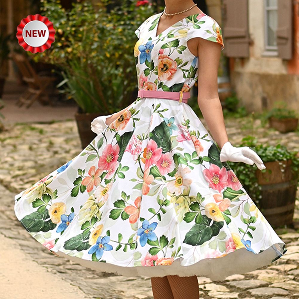 Hearts & Roses Lottie Floral Swing Dress