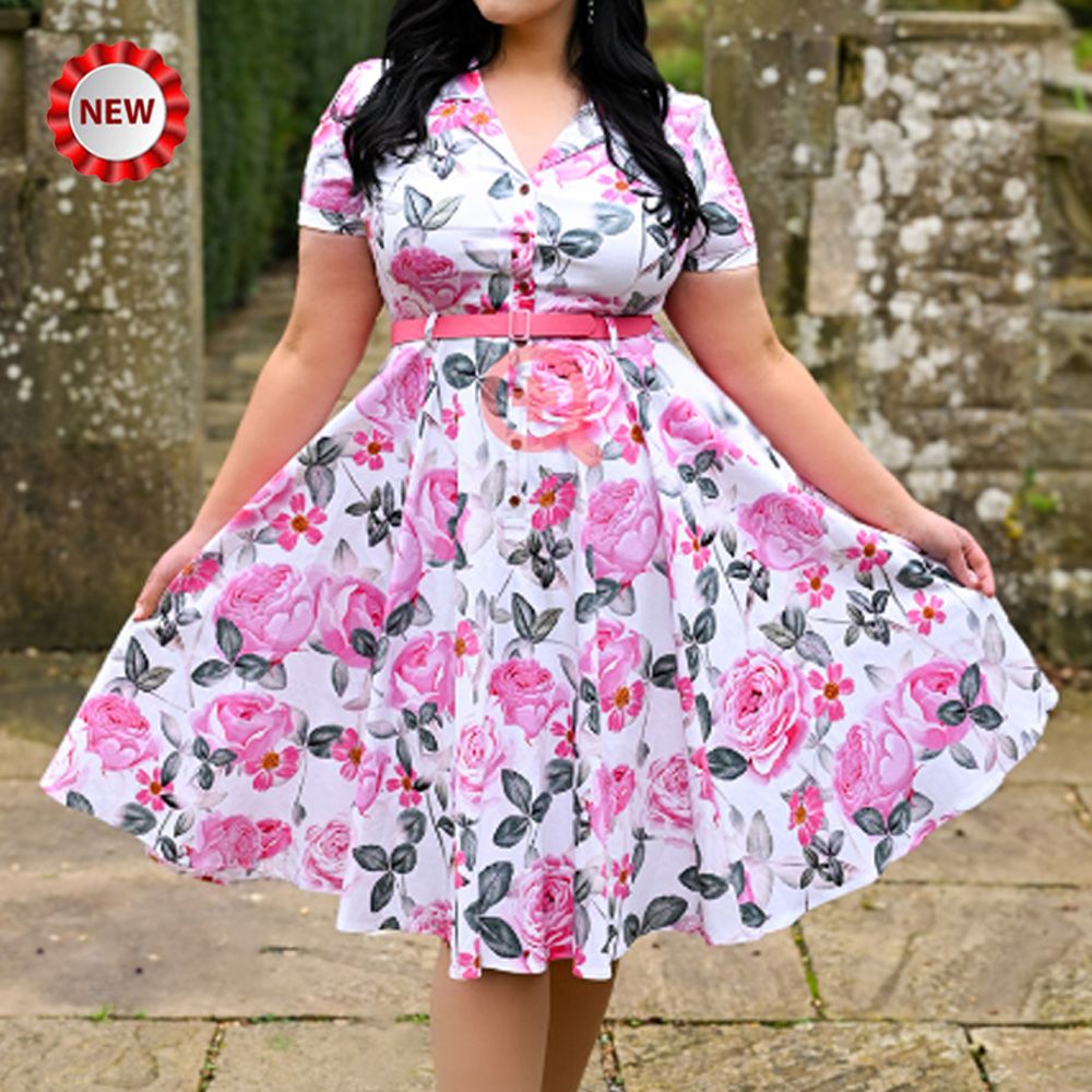 Hearts & Roses Luella Floral Swing Dress